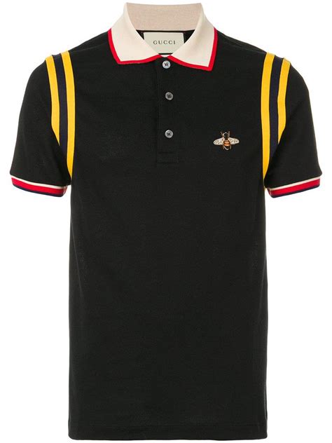 black gucci polo replica|gucci polo shirt bee.